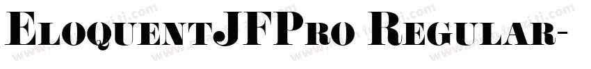 EloquentJFPro Regular字体转换